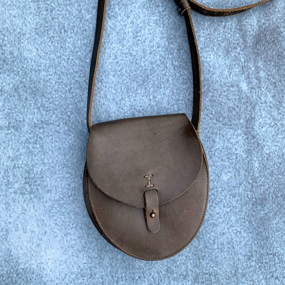 Lucky Brand Bags Dk Olive Green Y2k Crossbody Vintage Saddle Bad